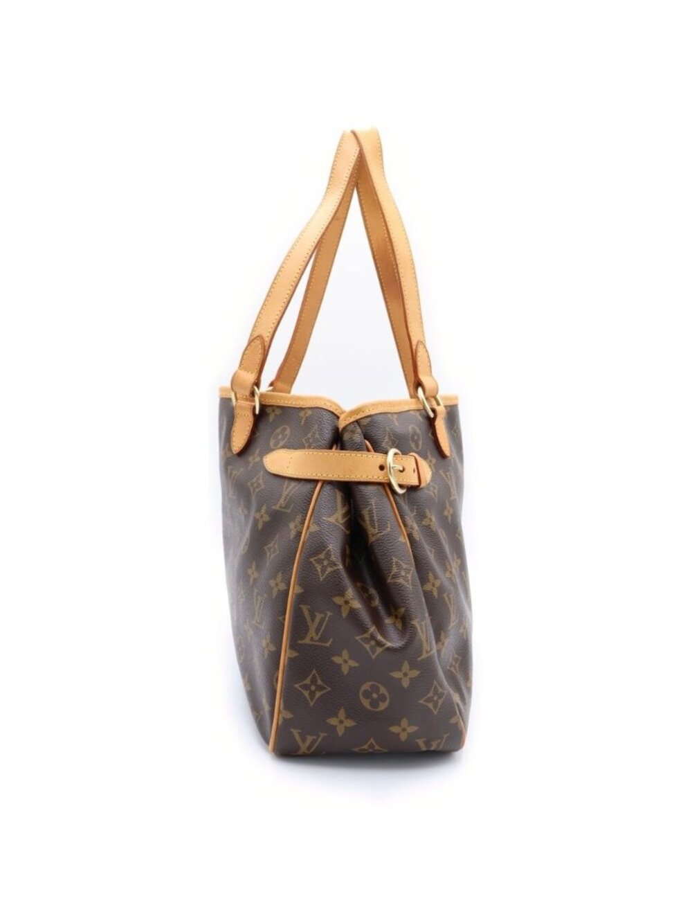 ★SOLD★ Louis Vuitton Monogram Batignolles Horizontal Tote Brown Leather Gold - Picture 3 of 6